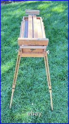 Mabef Italian Made French Style Field Easel Paint Box with Estate Provenance