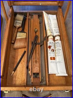 Mabef M22 Art Easel & Tray Italy Oil Painting Wood Folding Art Tool Packable