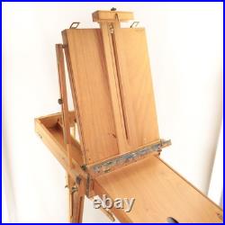 Mabef M22 Art Easel & Tray Italy Oil Painting Wood Folding Art Tool Packable EUC