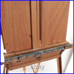 Mabef M22 Art Easel & Tray Italy Oil Painting Wood Folding Art Tool Packable EUC