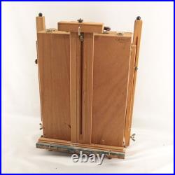 Mabef M22 Art Easel & Tray Italy Oil Painting Wood Folding Art Tool Packable EUC