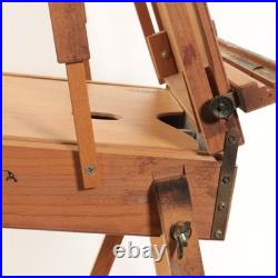 Mabef M22 Art Easel & Tray Italy Oil Painting Wood Folding Art Tool Packable EUC