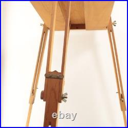 Mabef M22 Art Easel & Tray Italy Oil Painting Wood Folding Art Tool Packable EUC