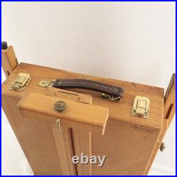 Mabef M22 Art Easel & Tray Italy Oil Painting Wood Folding Art Tool Packable EUC