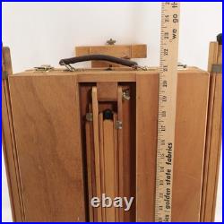 Mabef M22 Art Easel & Tray Italy Oil Painting Wood Folding Art Tool Packable EUC