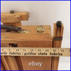 Mabef M22 Art Easel & Tray Italy Oil Painting Wood Folding Art Tool Packable EUC