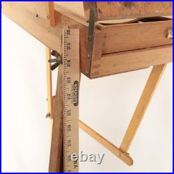Mabef M22 Art Easel & Tray Italy Oil Painting Wood Folding Art Tool Packable EUC