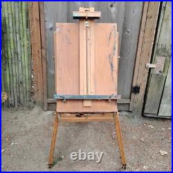 Mabef M22 Art Easel WithTray Made In Italy Oil Paintings Wood Folding Art Tool VTG
