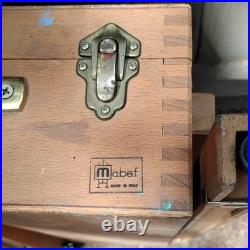 Mabef M22 Art Easel WithTray Made In Italy Oil Paintings Wood Folding Art Tool VTG