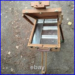 Mabef M22 Art Easel WithTray Made In Italy Oil Paintings Wood Folding Art Tool VTG