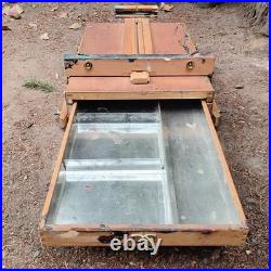 Mabef M22 Art Easel WithTray Made In Italy Oil Paintings Wood Folding Art Tool VTG