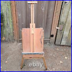 Mabef M22 Art Easel WithTray Made In Italy Oil Paintings Wood Folding Art Tool VTG