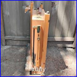 Mabef M22 Art Easel WithTray Made In Italy Oil Paintings Wood Folding Art Tool VTG