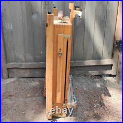 Mabef M22 Art Easel WithTray Made In Italy Oil Paintings Wood Folding Art Tool VTG