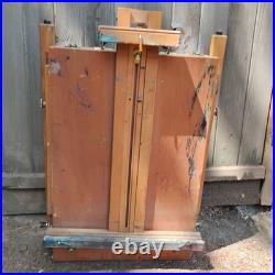 Mabef M22 Art Easel WithTray Made In Italy Oil Paintings Wood Folding Art Tool VTG