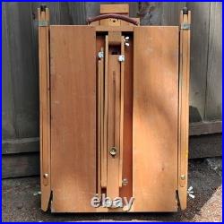 Mabef M22 Art Easel WithTray Made In Italy Oil Paintings Wood Folding Art Tool VTG