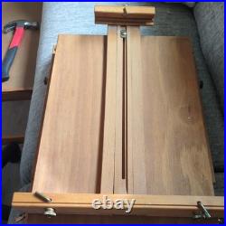 Mabef M22 Art Easel with Tray Made In Italy Oil Paintings Wood Folding Art Tool