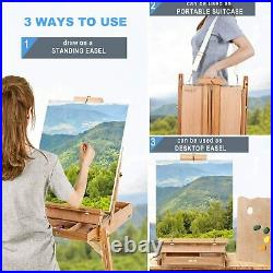 Magicfly French Easel with Sketch Box, Art Painting Easel for Adults with Style