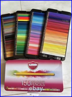 Master Art Colored Coloured Pencils 150 Colors Box Set Drawing Art Sketching