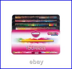 Master Art Colored Pencils Wood Box Set 150 Colors Coloring Drawing Art Painting