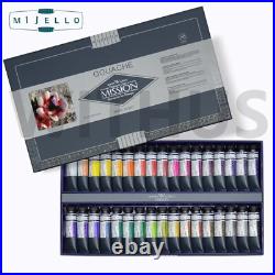 Mijello Mission Gold Class Titanium Class Gouache Watercolor Set of34 MWG-1534G