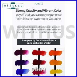 Mijello Mission Gold Class Titanium Class Gouache Watercolor Set of34 MWG-1534G