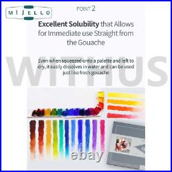 Mijello Mission Gold Class Titanium Class Gouache Watercolor Set of34 MWG-1534G