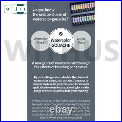 Mijello Mission Gold Class Titanium Class Gouache Watercolor Set of34 MWG-1534G