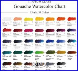 Mijello Mission Gold Titanium Class Gouache Watercolor MWG-1534G