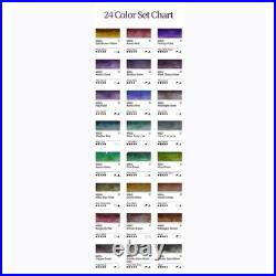 Mijello Mission Tourmaline Two Tone Granulation Watercolor 15ml Set of 24