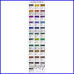 Mijello Mission Tourmaline Two Tone Granulation Watercolor 15ml Set of 34