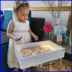 Mini Light table for sand drawing, sensory box, LED light box, sandbox