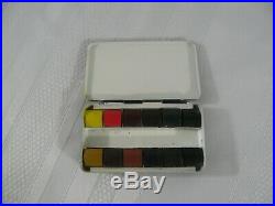 Miniature Watercolor Bijou Box 12 half pan 3.25 x 1.75 x 1/4 RARE
