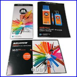 Molotow ONE4ALL 127HS Display-Set Complete 70 Marker Paint Lack Acryl Kit box