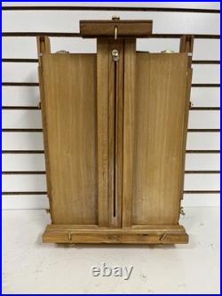 Monet French Travel Easel (Pochade Box) With Acrilic Paints And Brushes 16x20