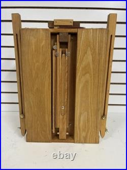 Monet French Travel Easel (Pochade Box) With Acrilic Paints And Brushes 16x20