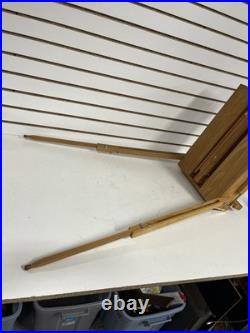 Monet French Travel Easel (Pochade Box) With Acrilic Paints And Brushes 16x20