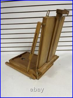 Monet French Travel Easel (Pochade Box) With Acrilic Paints And Brushes 16x20