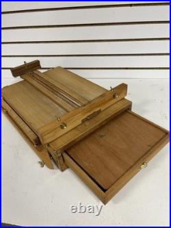 Monet French Travel Easel (Pochade Box) With Acrilic Paints And Brushes 16x20