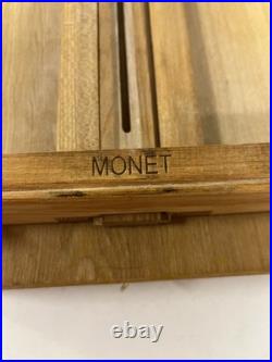 Monet French Travel Easel (Pochade Box) With Acrilic Paints And Brushes 16x20