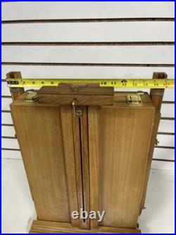Monet French Travel Easel (Pochade Box) With Acrilic Paints And Brushes 16x20