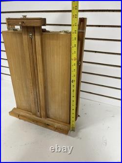 Monet French Travel Easel (Pochade Box) With Acrilic Paints And Brushes 16x20