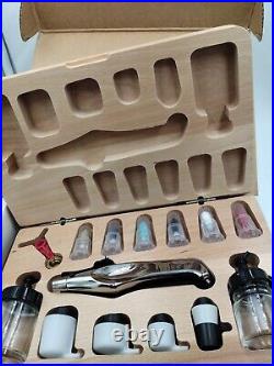 Mtl Airbrush Kit Wood Case Ne Open Box