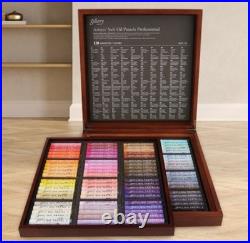Mungyo Gallery Artist Soft Oil Pastels MOPV-120W Wooden Case 120 assorted colors