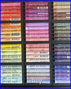 Mungyo Gallery Artist Soft Oil Pastels MOPV-120W Wooden Case 120 assorted colors