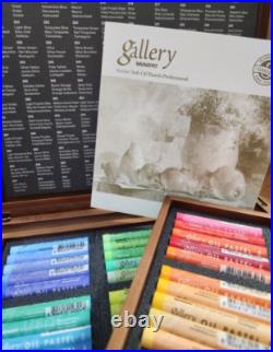 Mungyo Gallery Artist Soft Oil Pastels MOPV-120W Wooden Case 120 assorted colors