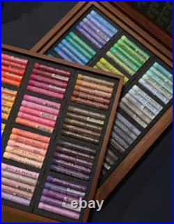 Mungyo Gallery Artist Soft Oil Pastels MOPV-120W Wooden Case 120 assorted colors