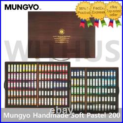 Mungyo Gallery Artists' Handmade Soft Pastel Wood Box of 200 Colors MPHM-200W Mungyo Gallery Artists' Handmade Soft Pastel Wood Box of 200 Colors MPHM-200W