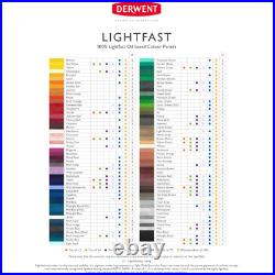 NEW 100 Derwent Lightfast Coloured Pencils Professional Artists Wooden Box Set