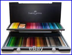 NEW 120 Faber-Castell Polychromos Coloured Colouring Pencils Wooden Case Set Box